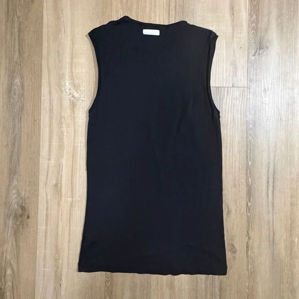 Vintage Valentino Intimates Black Sleeveless Top Sz S Minimalist Quiet Luxury